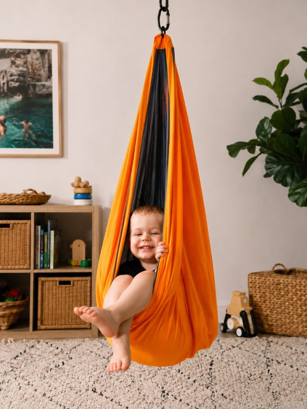 Bliablu Therapy Sensory Swing – Reversible & Ready to Hang